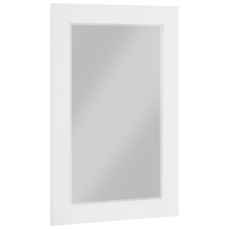 Miroir de salle de bain Kleier, 36 po x 24 po, Blanc