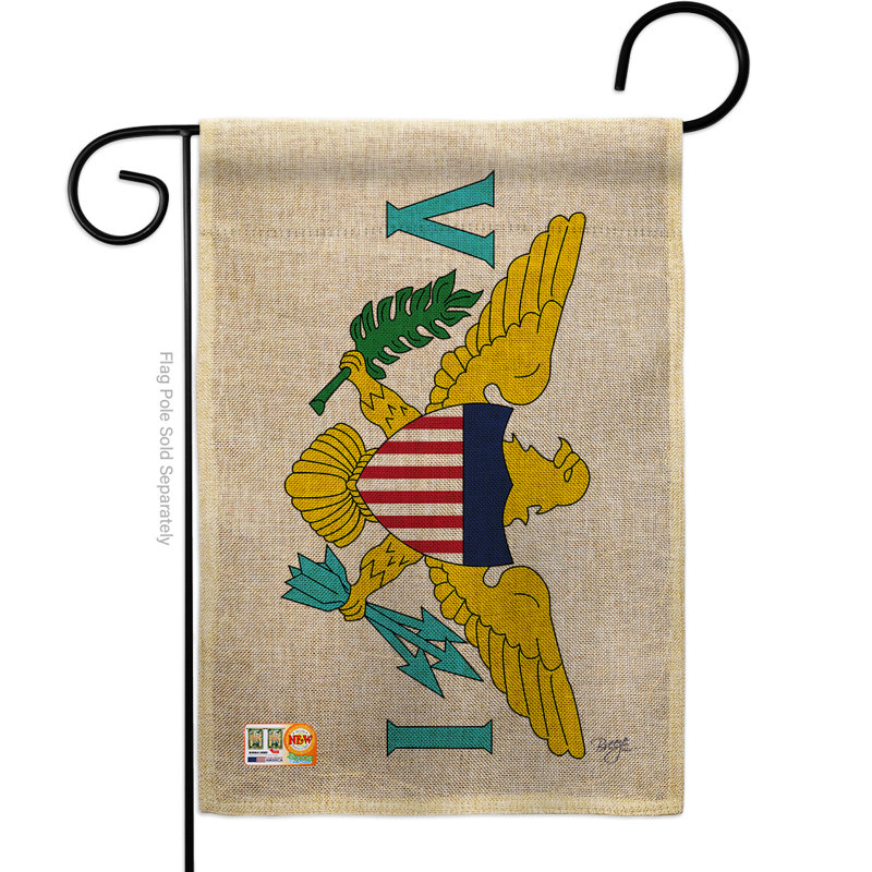 2 faces américaines vierges en polyester 18,5 x 13 po american drapeau de jardin
