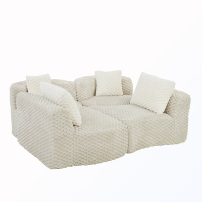 Upholstered Boneless Sectional Sofa