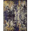 Tapis bleu marine à motif abstrait Dimonetta-24356438
