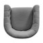 Fauteuil demi-tonneau rembourré en velours avec pieds en bois 26,77 po Gerdeen-1702981545