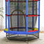 HOMCOM 4.6FT Kids Trampoline with Enclosure Net for Ages 3-6-619052199