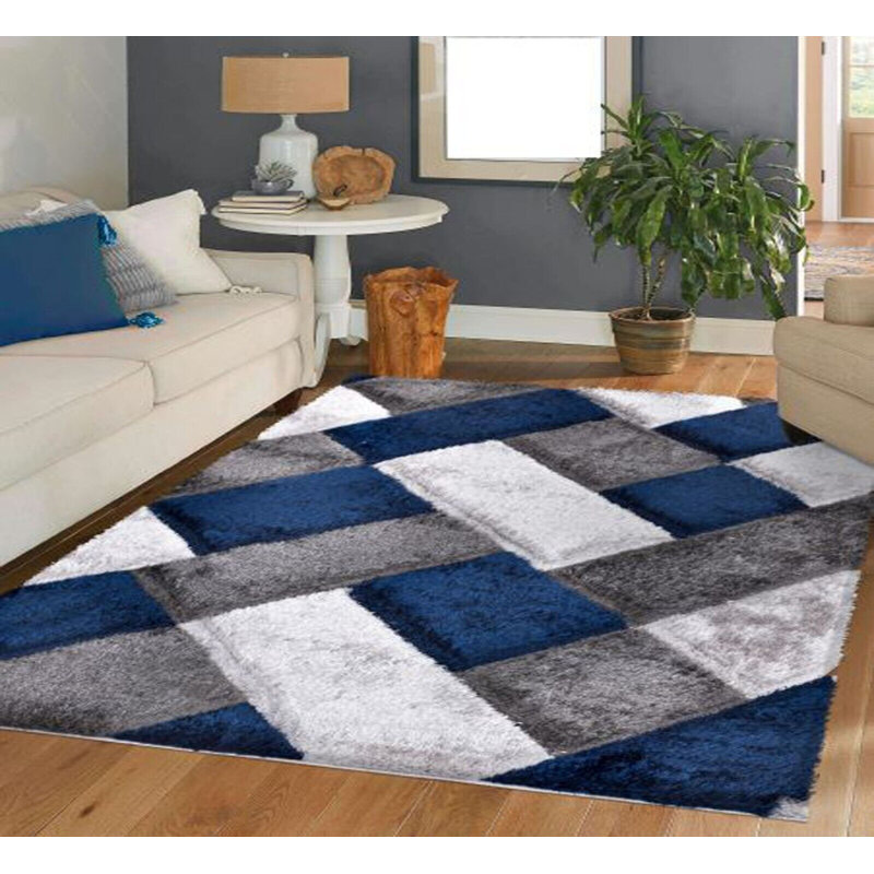 Jaiyen Abstract Area Rug, Rectangle 60 x 110cm 