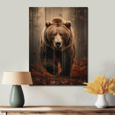 Fresnes - Animaux, reproduction sur bois de pin naturel