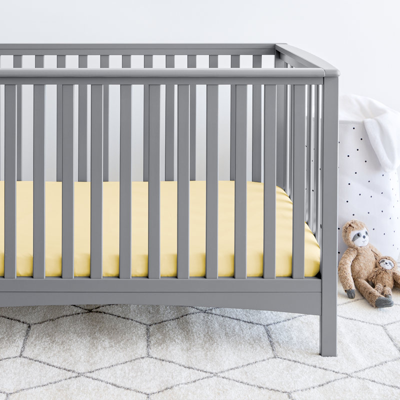 Draps-housses pour lit de bébé Bare Home, Soleil du matin / blanc