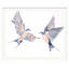 Swallos In Flight No. 45 Print by Elizabeth Becker