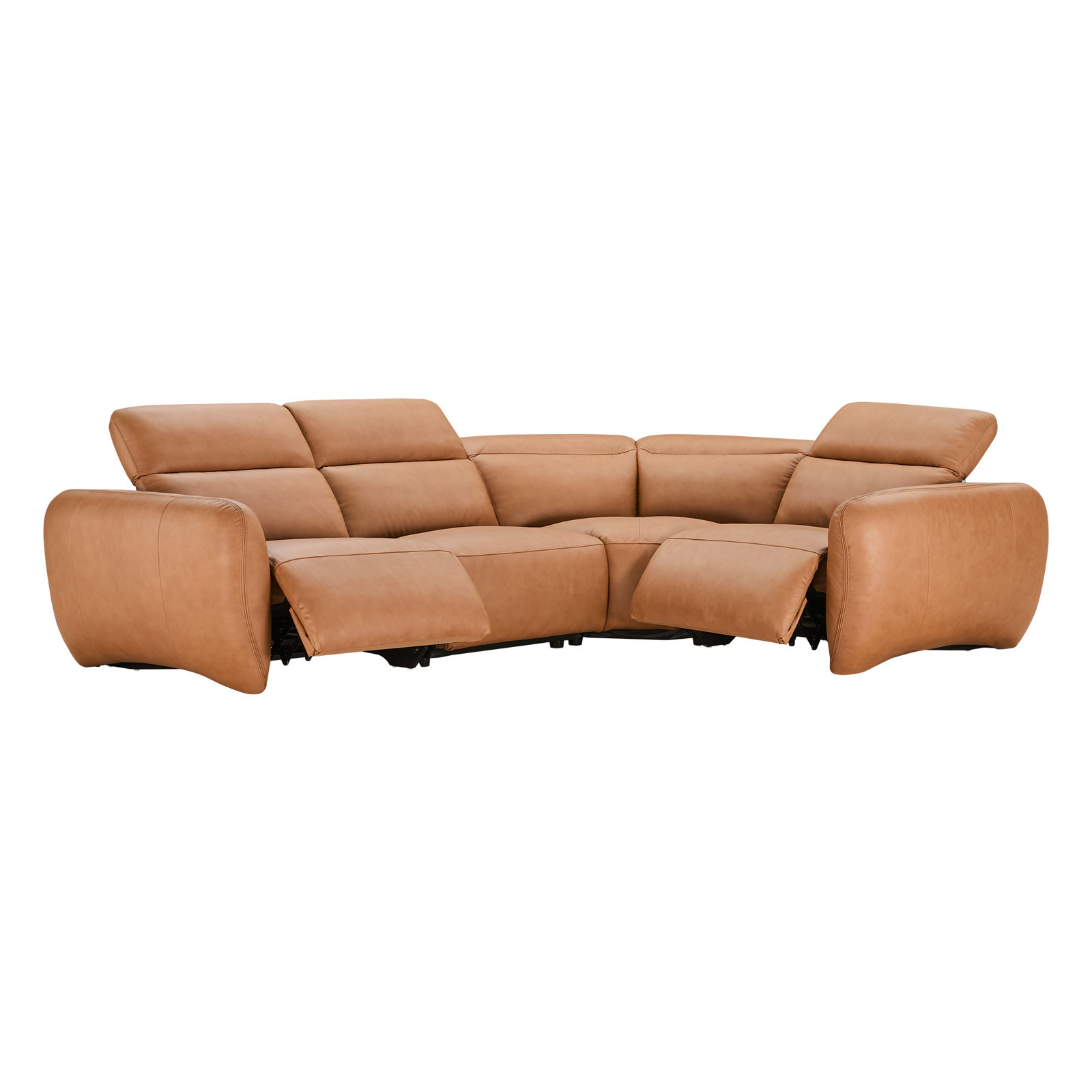Astro 4-Piece Genuine Leather Power Reclining Sectional