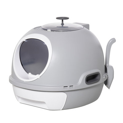 Polypropylene Enclosed Litter Box with Scoop