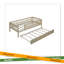 Lit de jour simple en bois avec couchette et garde-corps-1539463663