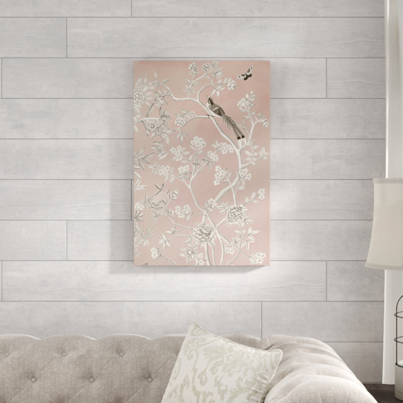 Blush Chinoiserie I by Naomi McCavitt - Painting Print, 76cm H x 51cm W, Wrapped Canvas