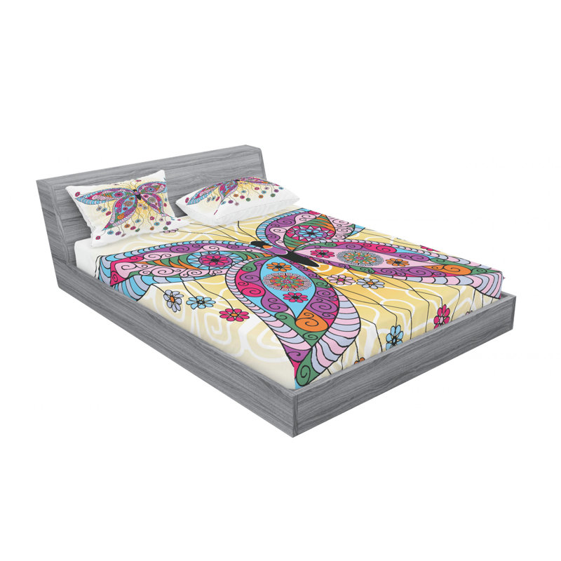 Microfiber Sheet Set, Queen Sheet Set with 2 Pillowcases