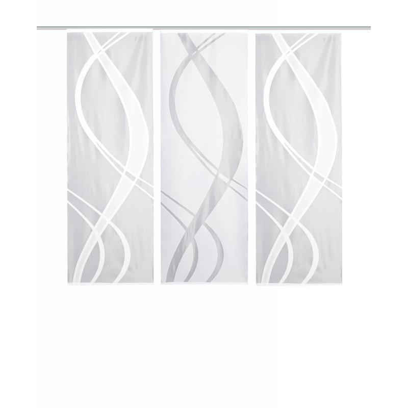 Mccrae Semi Sheer Curtain Panel Pair, Width 57 x Drop 175 cm