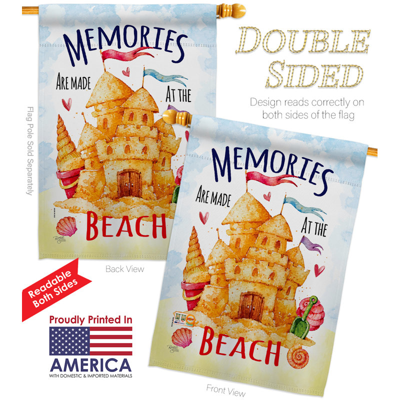 Double Sided 40'' H x 28'' W Polyester Flag Set
