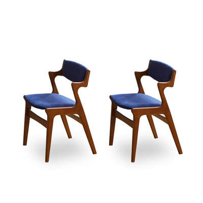 Single Lounge Chair With Upholstered Backrest In Solid Wood