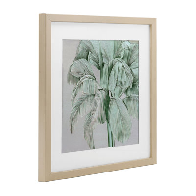 «Green Tropical Sway», reproduction d'art sous verre encadrée par Norm Stelfox