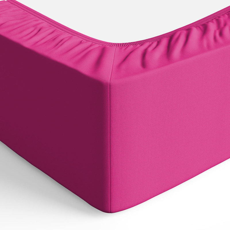 Merituuli 200 TC Microfiber 25cm Deep Fitted Sheets, Kingsize (5'), Hot Pink