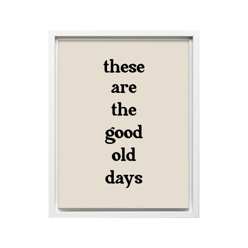Good Old Days No2, Canevas, H 12 po x l 16 po, Encadrement blanc