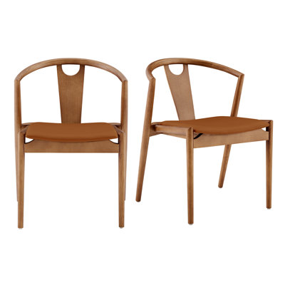 Chaise en cuir Ambra