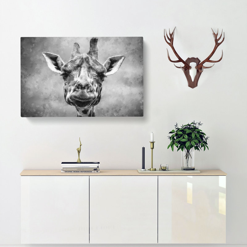 Wonderful Giraffe - Wrapped Canvas, 60cm H x 91cm W x 3cm D