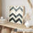 Abstract Chevron Pattern I Retro Unframed Art Print