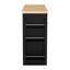 Buffet de rangement multifonctionnel, rangement pour poubelle, armoire à porte coulissante et support à épices à 3 niveaux, îlot de cuisine pour la cuisine, la salle à manger-129170173