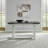  Luz 6 Piece Gathering Trestle Table Set w/ Upholstered Chairs & Bench-403605028