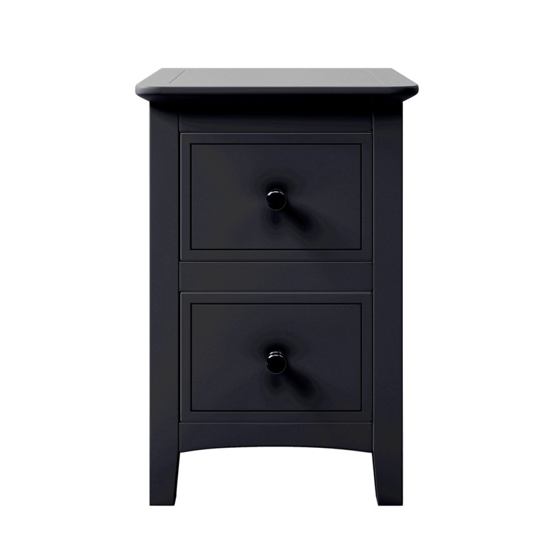 Charmante table de chevet blanche avec construction durable et rangement polyvalent