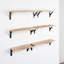 Aighleigh 6 Piece Wood Bracket Shelf