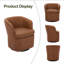 Fauteuil d'appoint pivotant en similicuir-1562559583