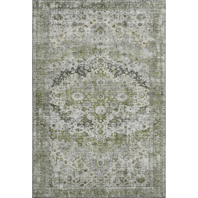 Premium Machine Washable Lubbers AMF1755 Border Rug