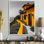 «Yellow Grey Summer Coastal Cove Hotel», art mural hôtels et loges
