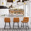 Pelayo Upholstered Leather Bar & Counter Stool