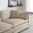 Beige Chenille With Support - Compatible 2, 3, 4 Seater Sofas Fabric Breathable And For Long-Term Use