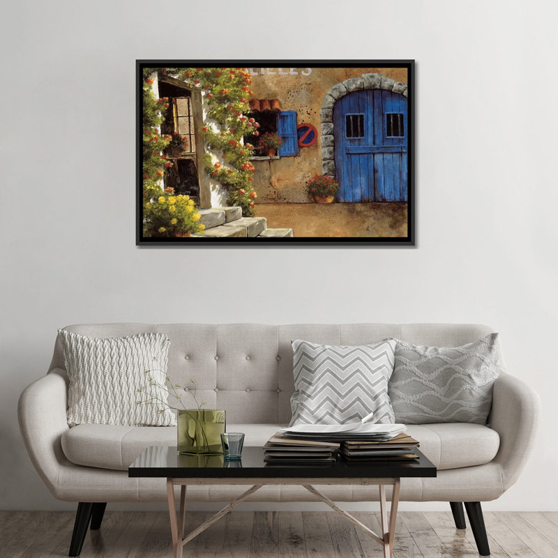 «Stationnement Interdit», reproduction sur toile, H 18 po x l 26 po x P 1,5 po, Toile avec cadre noir, Pas de tapis