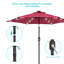 Parasol de marché éclairé 90 po Kanila-1235058435