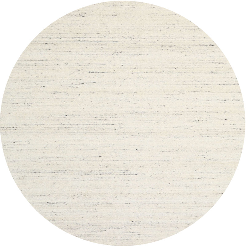 Surface beige contemporaine tapis, Rond 5 pi