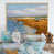 Toile naturelle avec cadre flottant