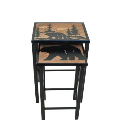 Harrod Solid Wood Top Nesting Tables