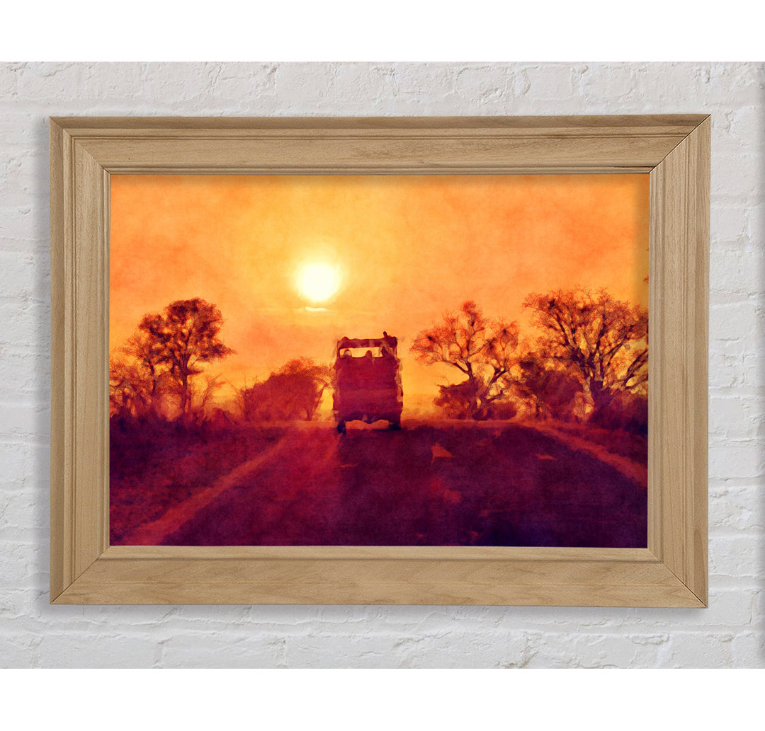 Driving Off Into The Sunset - Einzelne Bilderrahmen Kunstdrucke