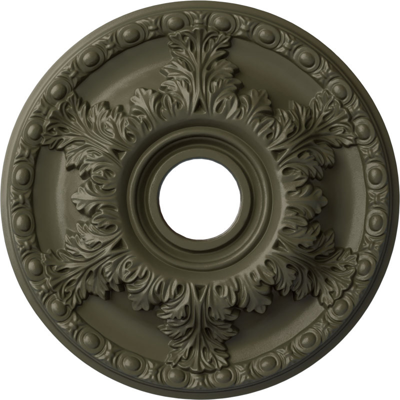 Médaillon de plafond Endurathane Granada, DE 18 po x P 3 1/2 po x P 2 1/2 po (convient aux auvents jusqu'à 6 5/8 po)