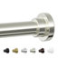 Tringle de rideau de douche, tringle de douche à tension robuste de 1 po de diamètre, tringle à rideau de douche antidérapante réglable de 28 à 74 po à tension de ressort pour salle de bain, cabine de douche, sans rouille, nickel brossé