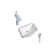 DROP Bath And Kitchen 23.6'' Ceramic Rectangular Bathroom Sink with Faucet and Overflow