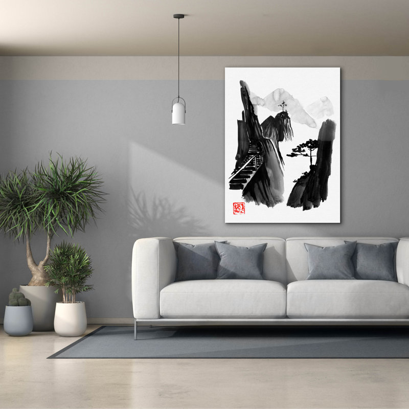 «Stairway To Heaven» par Pechane, art mural sur toile, H 54 po x l 40 po x P 1,5 po