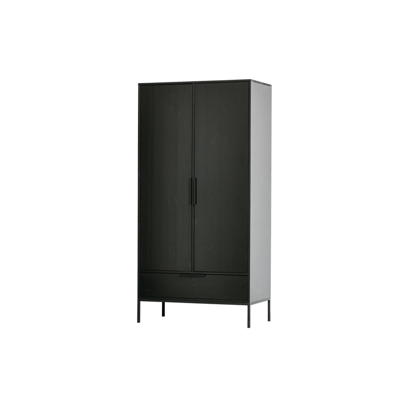 Tewksbury 2 Door Wardrobe, Black