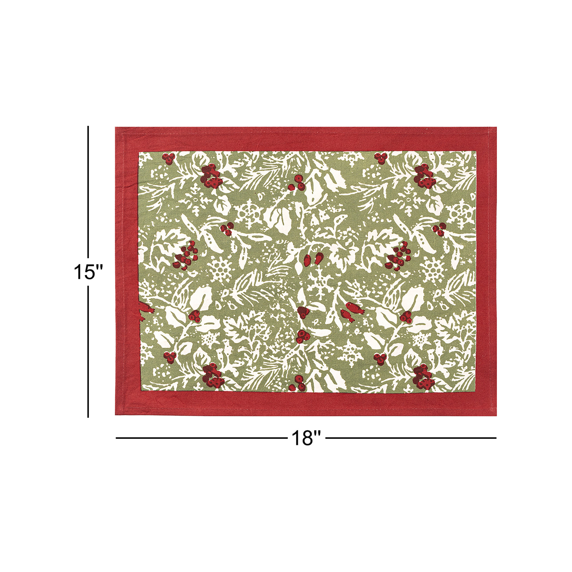 Liljan Floral Rectangle Placemant