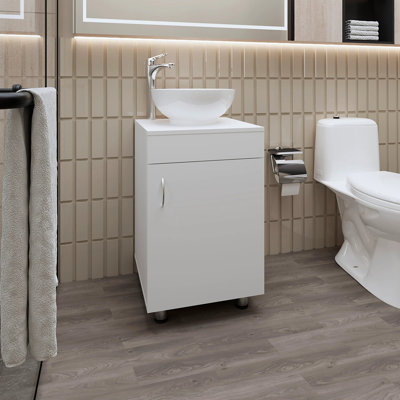 Bathroom Vanity With Integrated Sink