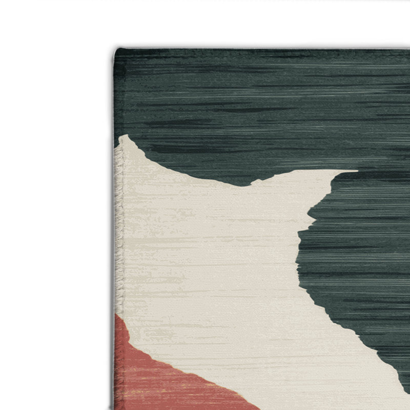 Tapis intérieur et extérieur gris Watercolor, Rectangulaire 2 pi x 3 pi