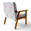Chaise d'appoint géométrique pour enfants - Fauteuil Bubble Squares Green-2056984385