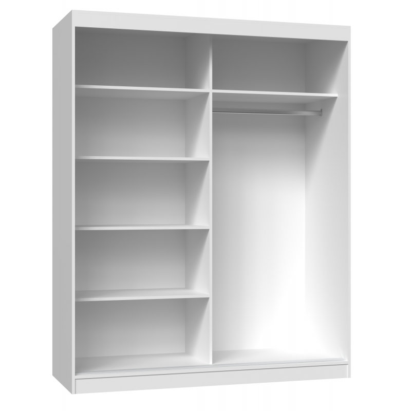 Silvija Laminate Wardrobe, White
