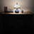 Standwood Tiffany Mini Table Lamp Gold Stained Glass Crystal Beans Included LED Bulb 12"H*8"W*8"D